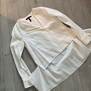 BCBG white blouse. LIKE NEW and dry cleaned